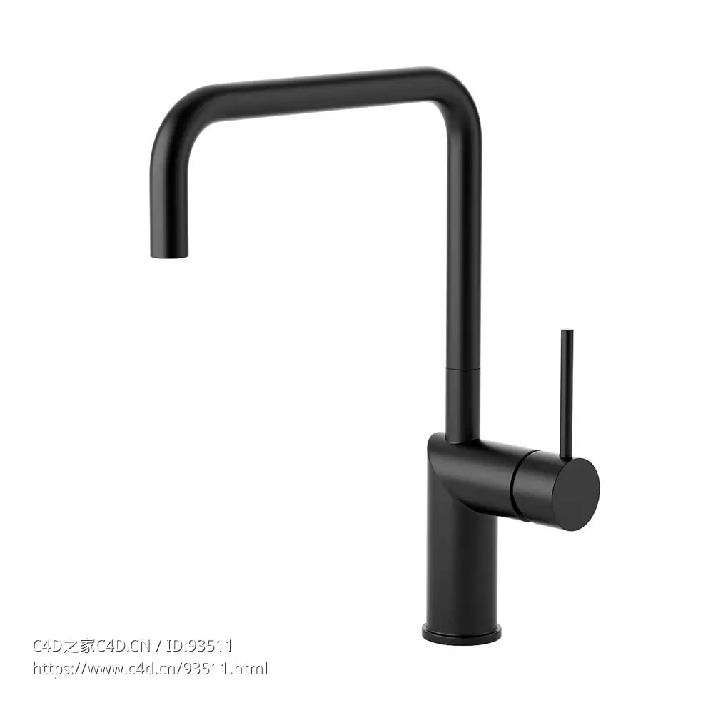 Nivito品牌RH-320节奏系列厨房龙头3D模型素材下载Rhythm Kitchen Faucet RH-320 by Ni
