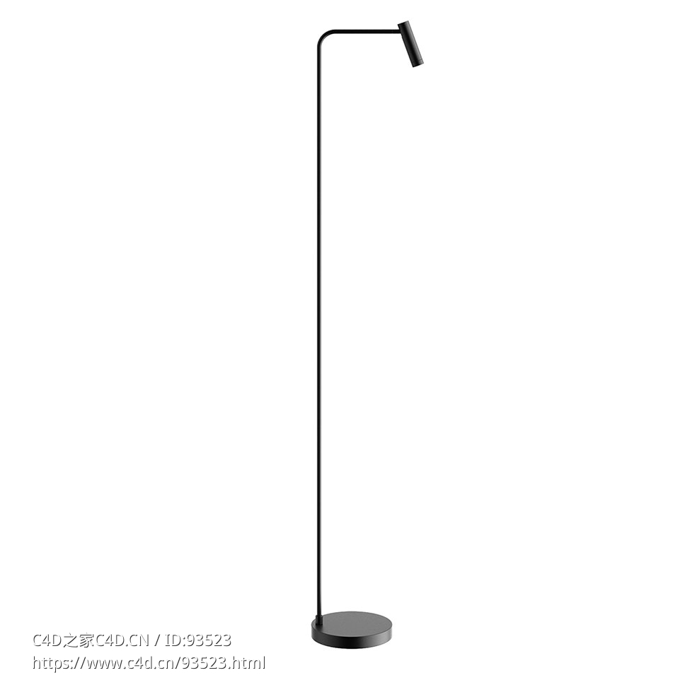 Zaho Lighting品牌FL1型里德落地灯3D模型素材下载Rid FL1 Floor Lamp by Zaho Lightin