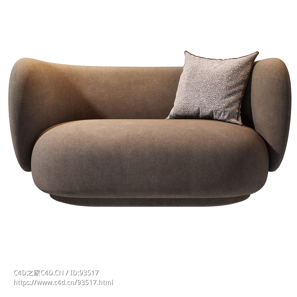 Ferm Living品牌里科双人沙发3D模型素材下载Rico Sofa 2-Seater by Ferm Living