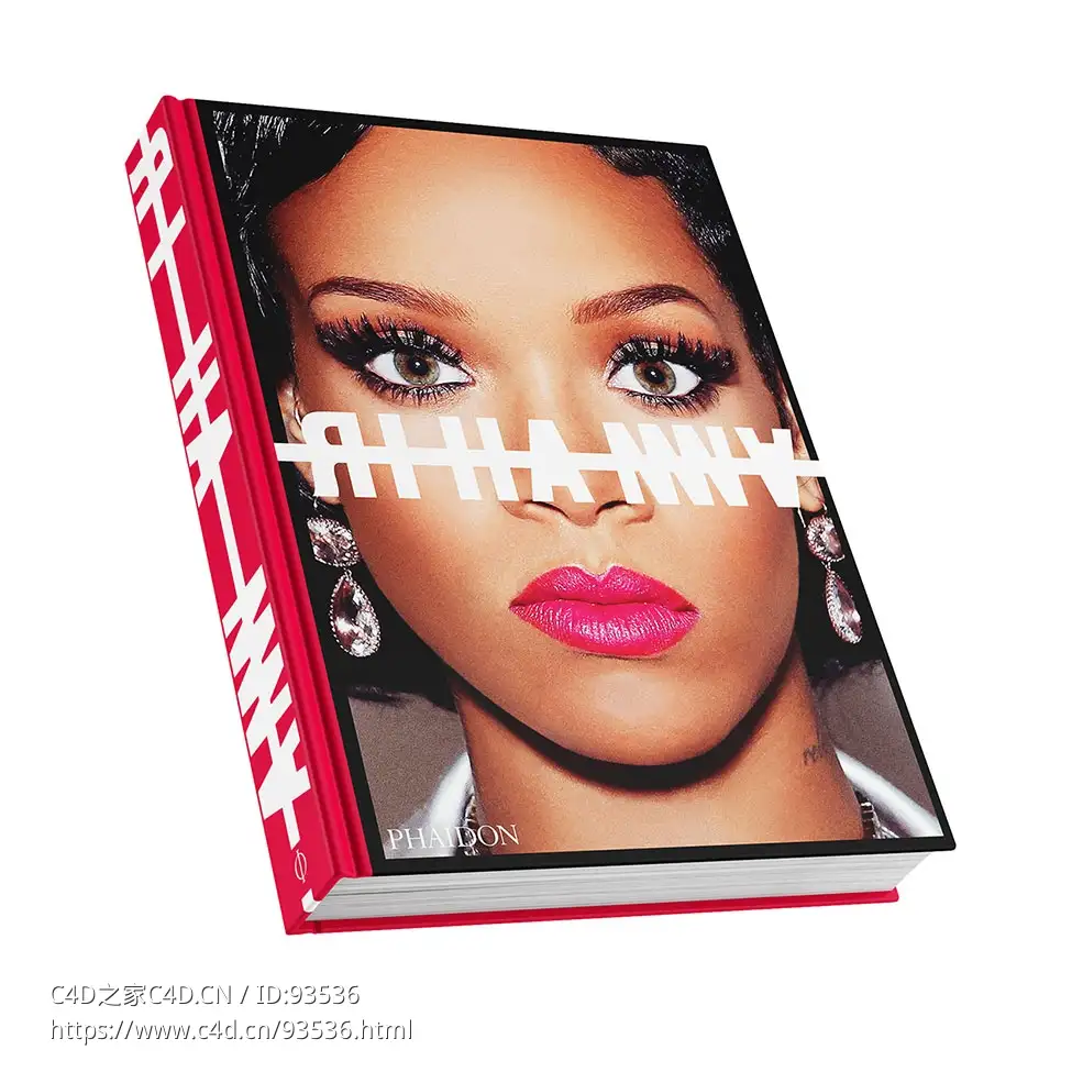 蕾哈娜画册艺术家写真集3D模型素材下载Rihanna Book by Phaidon