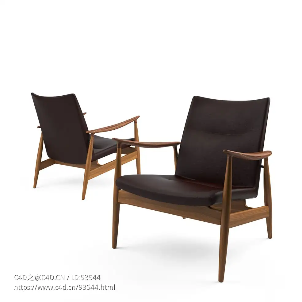 海滨休闲椅Rivage轻便椅3D模型素材下载Rivage Easy Chair by Ritzwell