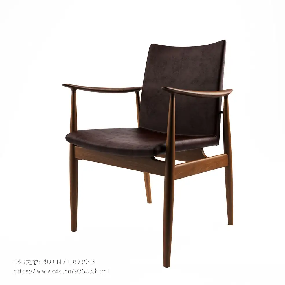 海滨扶手椅Rivage休闲椅3D模型素材下载Rivage Armchair by Ritzwell