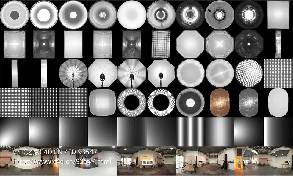 真实摄影棚灯光HDRI素材 3D Collective – Real Light Studio Pack