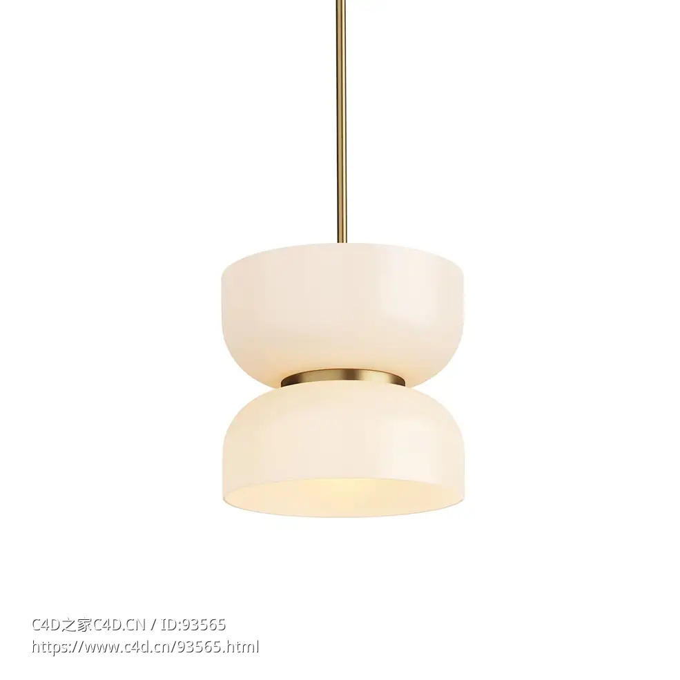 上下双向吊灯双向照明吊灯3D模型素材下载Rolo Large Up Down Pendant Light by Artico
