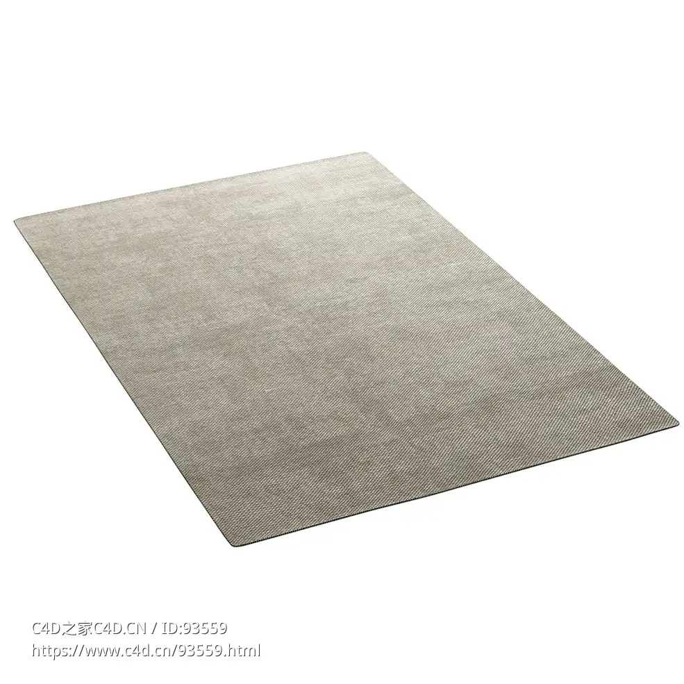 米白色地毯北欧风格编织地毯3D模型素材下载Rolf Offwhite Beige Rug by Fabula Living