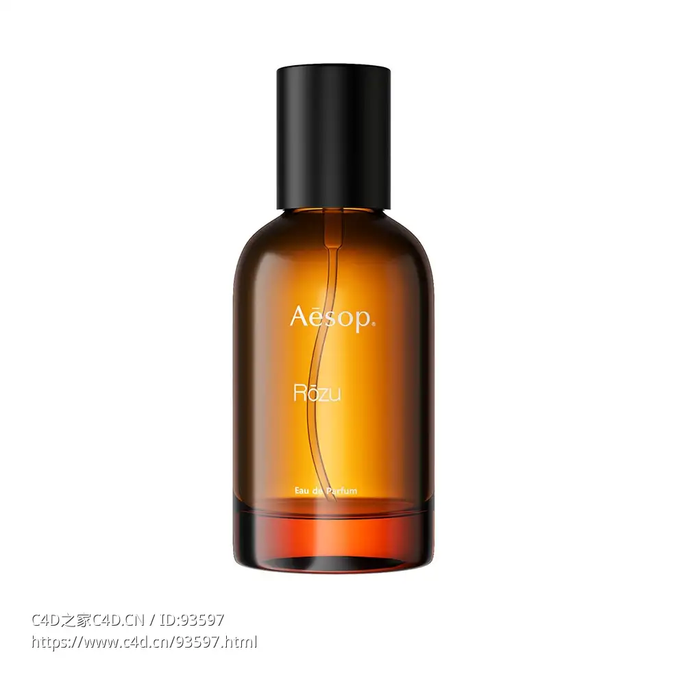 玫瑰香水喷雾高级香氛3D模型素材下载Rozu Eau de Parfum Spray by Aesop