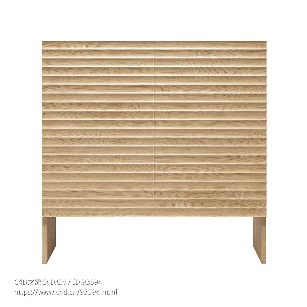 高柜储物柜多门收纳柜3D模型素材下载Rows Highboard with Doors by Moroso