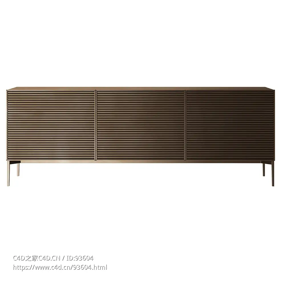 74厘米尺规边柜大号储物柜3D模型素材下载Ruler Sideboard 74 by Bonaldo