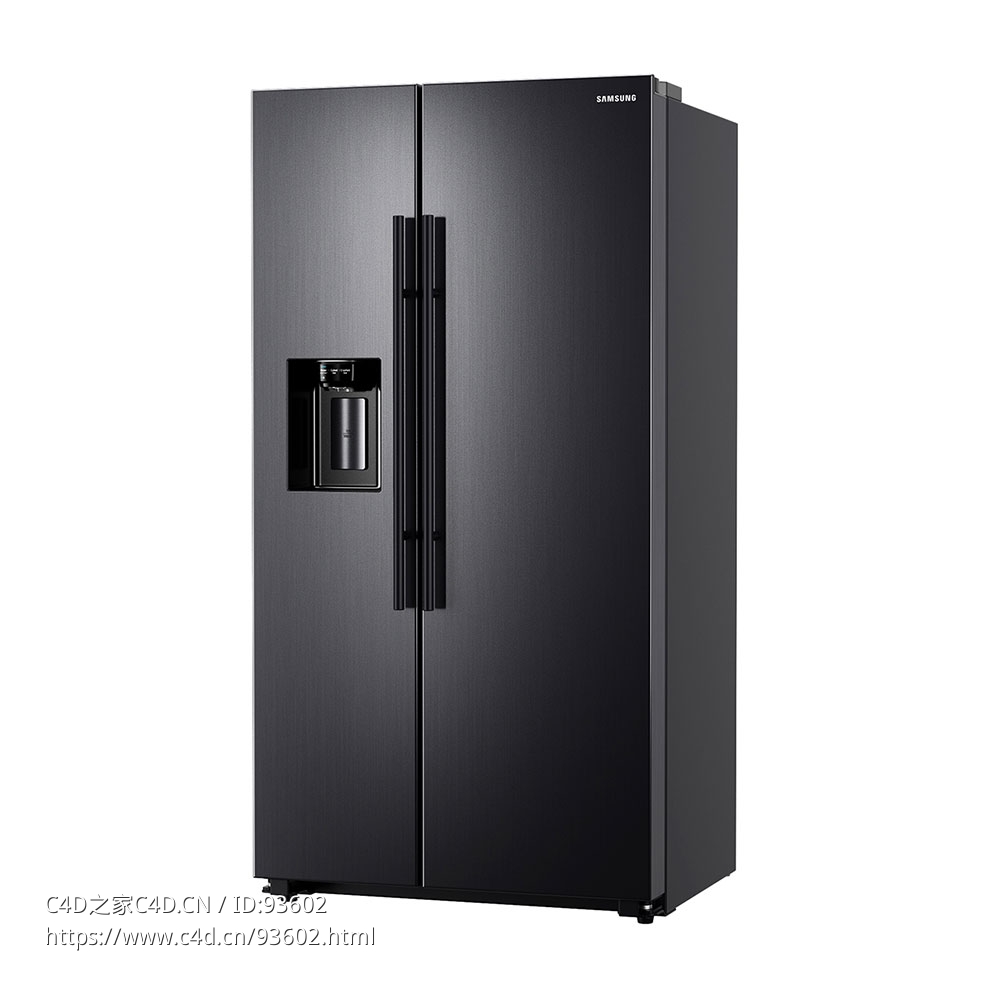RS8000对开门冰箱RS67N高端冰箱3D模型素材下载RS8000 Side-by-side Fridge Freezer RS