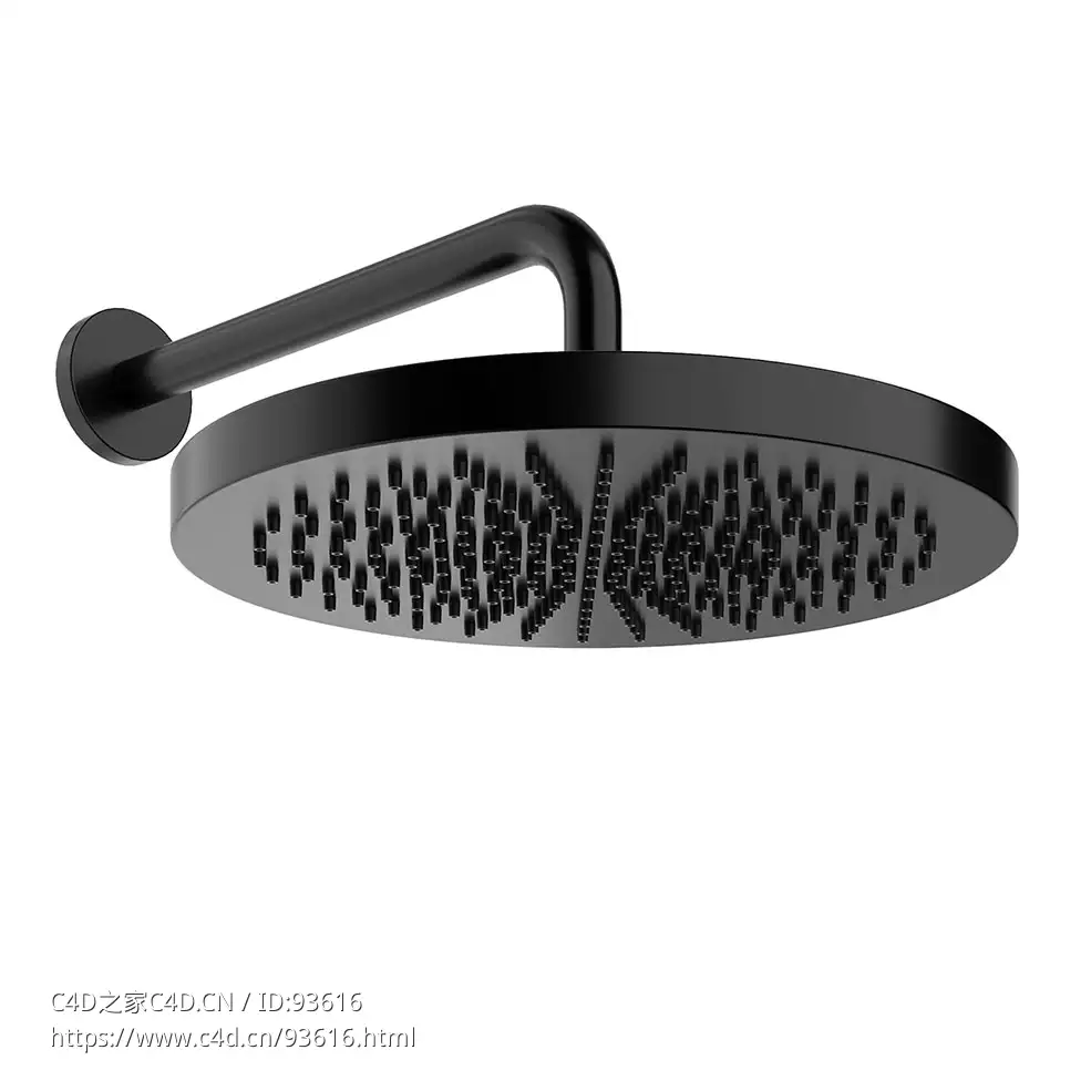 多功能花洒喷头豪华淋浴喷头3D模型素材下载Sailing Multi-Function Showerhead by Fan