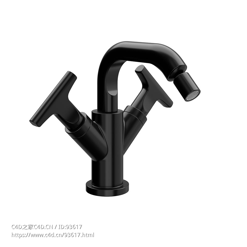 单孔妇洗器龙头卫生间龙头3D模型素材下载Sailing Single-Hole Bidet Mixer by Fantini