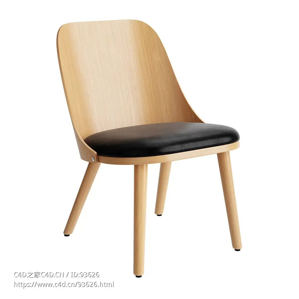 休闲椅Saf100现代休闲椅3D模型素材下载Sander Lounge Chair Saf100 by Karl Andersson