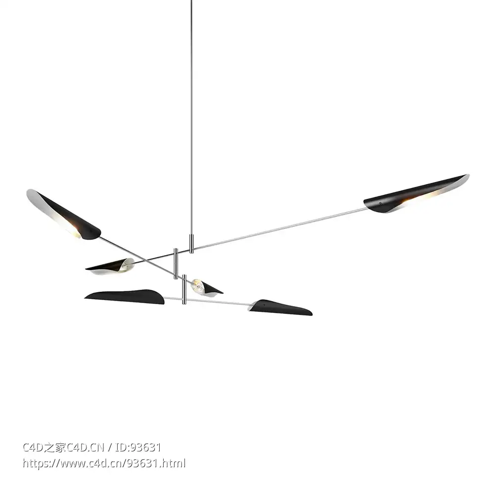 428号移动吊灯艺术吊灯3D模型素材下载Sarus No 428 Mobile Pendant Light by David We