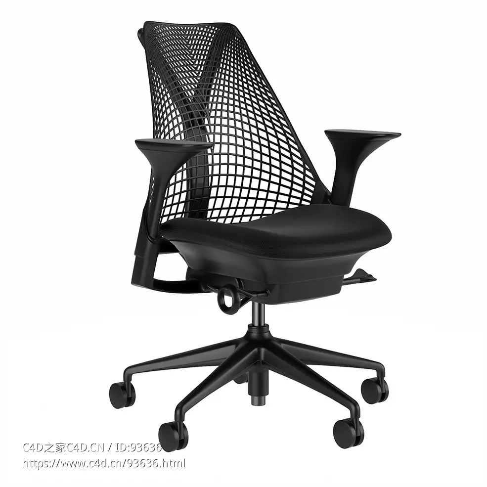 赛尔办公椅人体工学椅3D模型素材下载Sayl Office Chair by Herman Miller