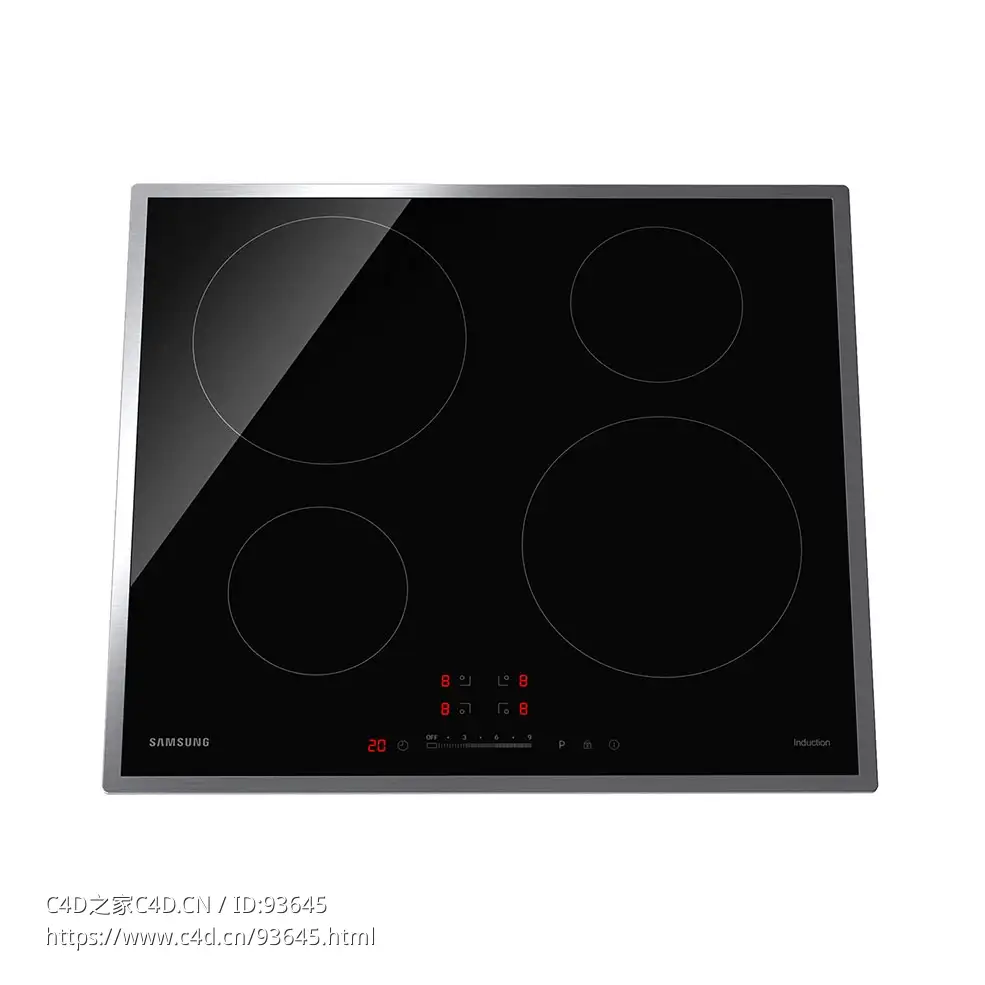 60厘米自供电感应灶具3D模型素材下载Self-sufficient Induction Hob 60 cm NZ64H by S
