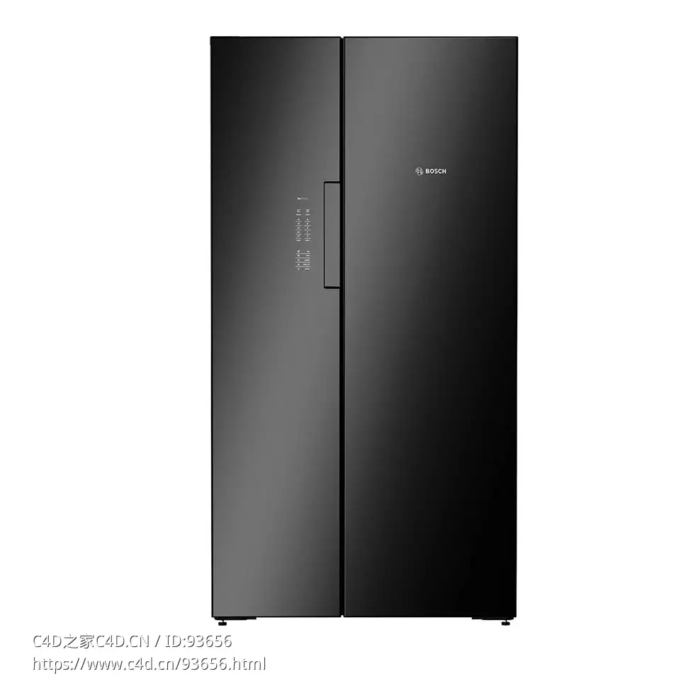 8系列对开门冰箱3D模型素材下载Serie 8 American Fridge Freezer by Bosch - C4D之家 - 2619.jpg