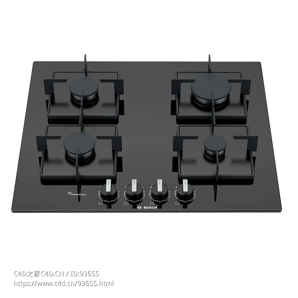 6系列燃气灶具3D模型素材下载Serie 6 Ppp6a6b10 Gas Hob by Bosch - C4D之家 - 2618.jpg