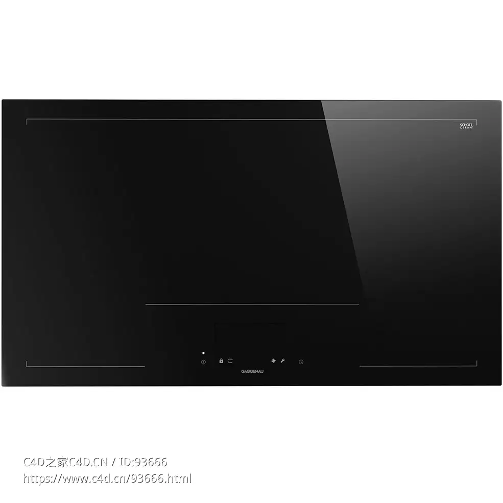 400系列90厘米独立式电磁灶3D模型素材下载Series 400 Induction Hob 90 cm by Gaggena