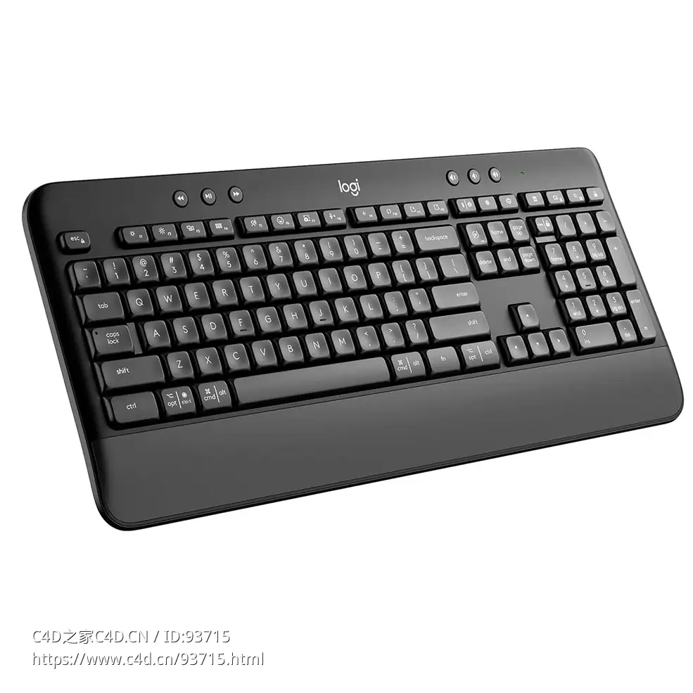 K650无线键盘3D模型素材下载Signature K650 Wireless Keyboard by Logitech