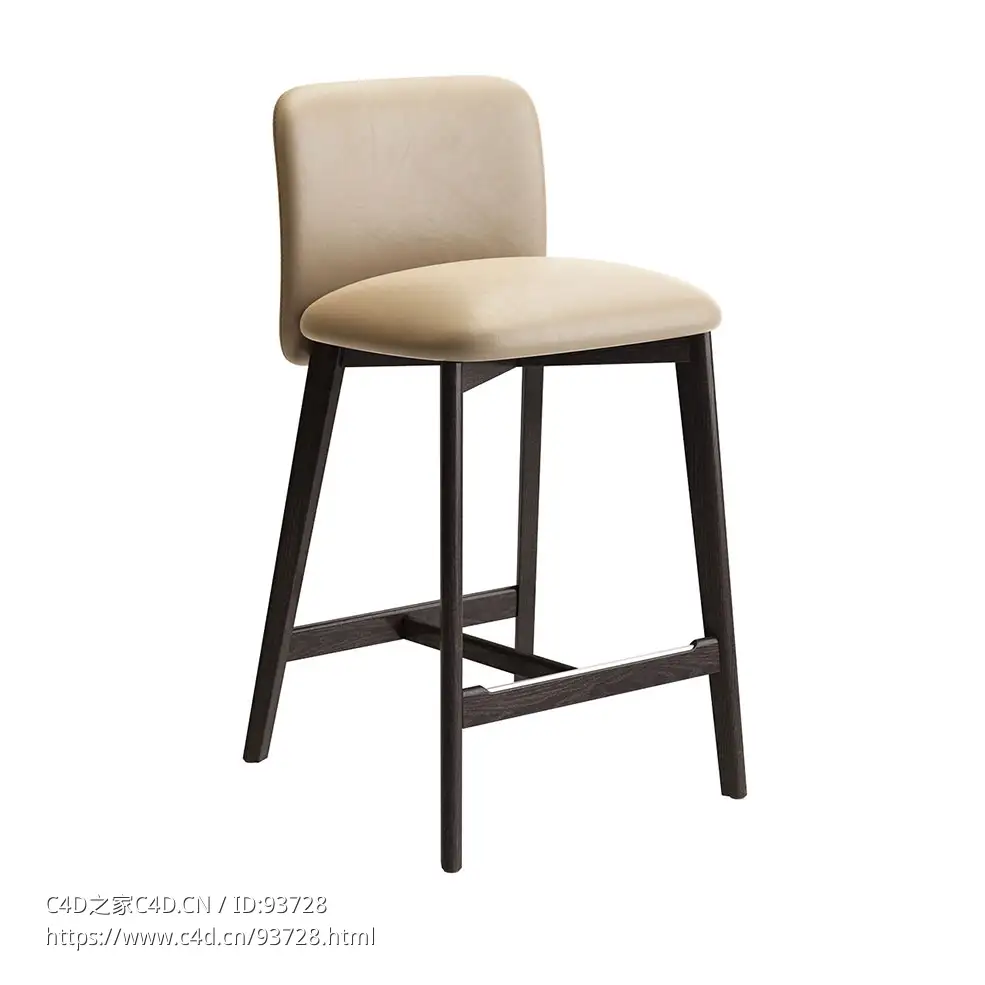 西洛C款吧凳3D模型素材下载Siloe C Stool by Frag