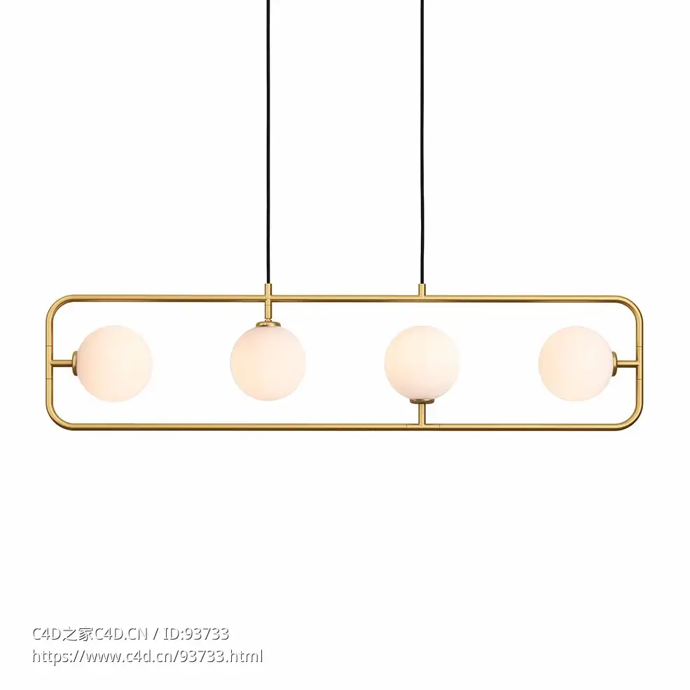 PH4圆形吊灯3D模型素材下载Sircle Pendant PH4 by Seed Design