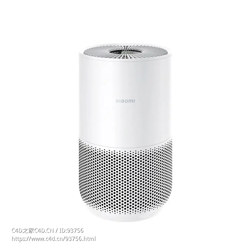 智能空气净化器4代简约版3D模型素材下载Smart Air Purifier 4 Compact by Xiaomi