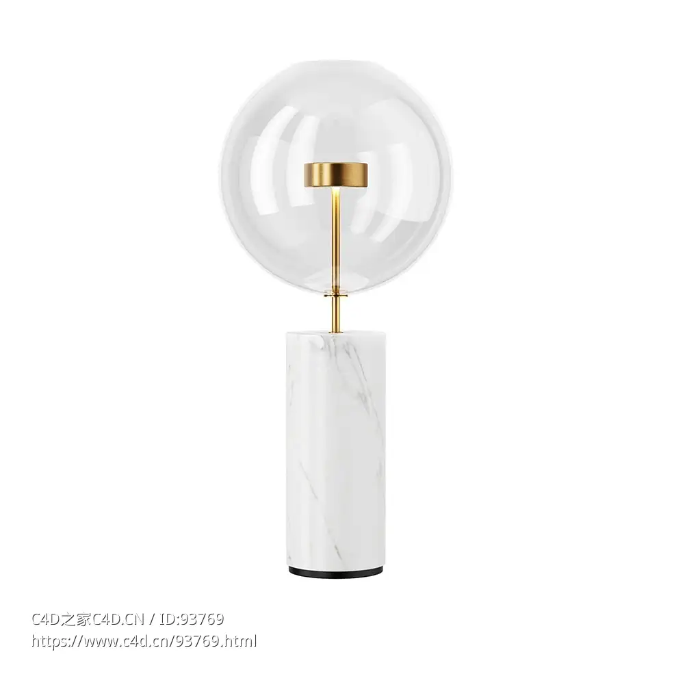 Soffio台灯Giopato & Coombes设计的装饰台灯3D模型素材下载Soffio Table Lamp by Giop - C4D之家 - 2703.jpg