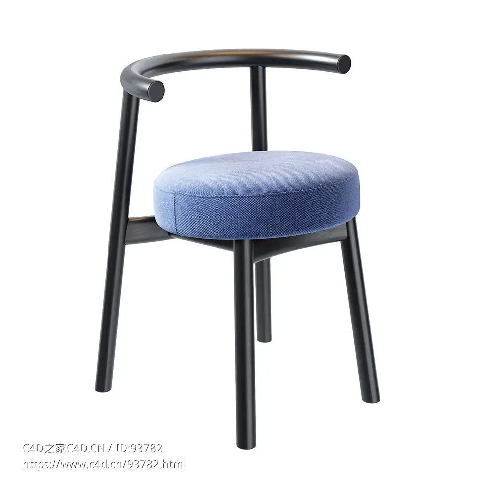 独奏软椅Mattiazzi设计的舒适座椅3D模型素材下载Solo Soft Chair by Mattiazzi - C4D之家 - 2716.jpg