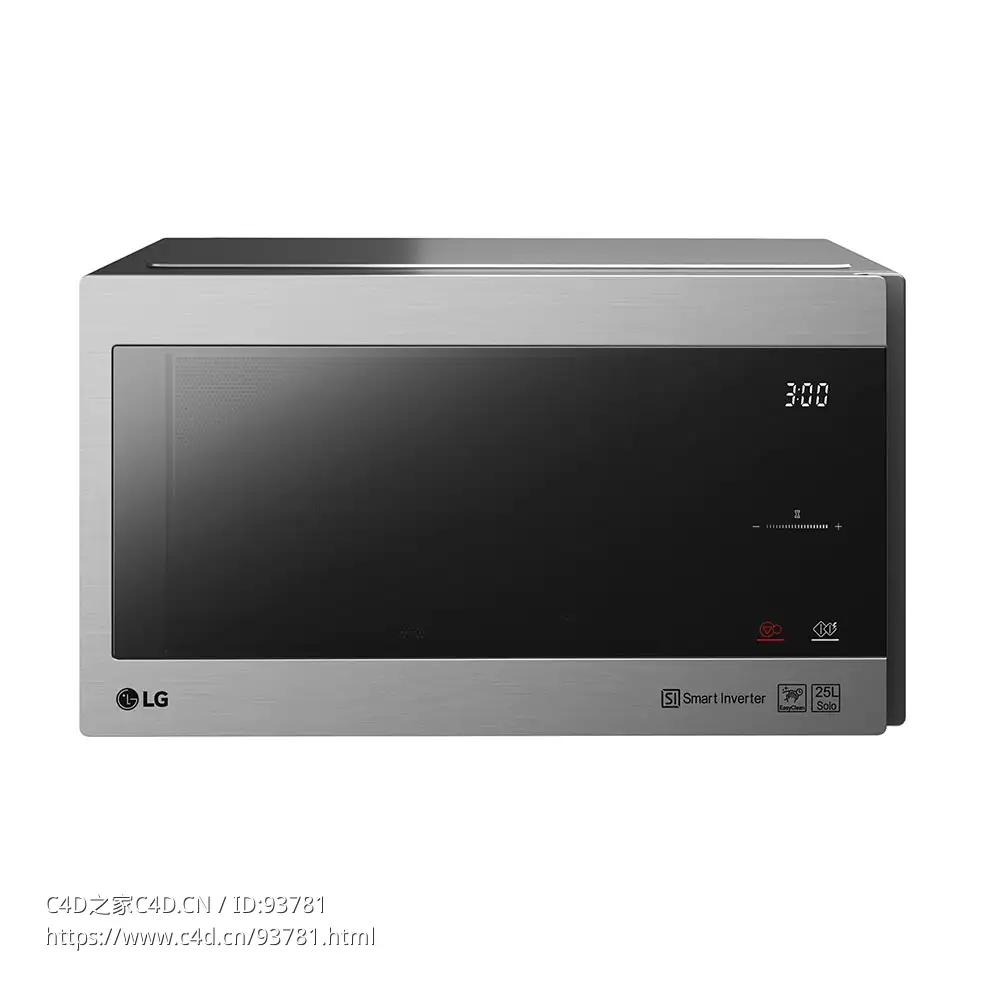 智能变频微波炉LG品牌智能微波炉3D模型素材下载Solo Microwave Smart Inverter MS2595