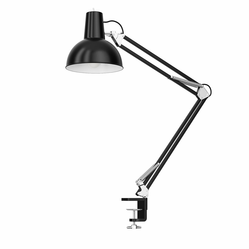 弹簧平衡夹灯Midgard工业风台灯3D模型素材下载Spring Balanced Clamp Lamp by Midgard
