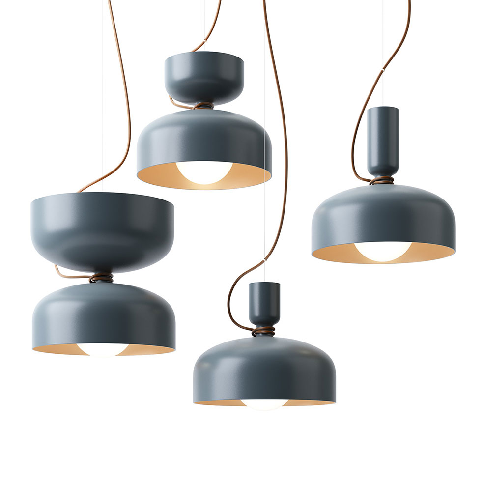 聚光灯组合吊灯E款ANDlight照明系统3D模型素材下载Spotlight Volumes Pendant Combo E