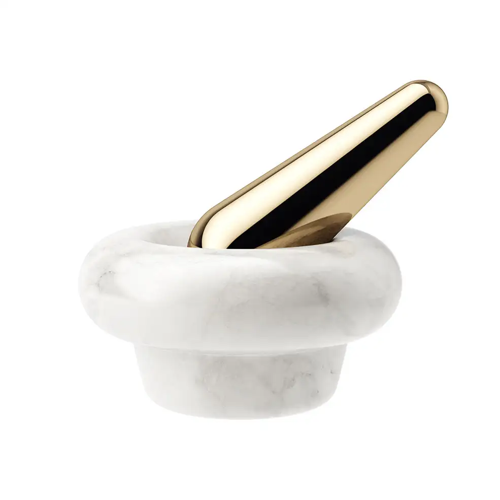 石材研钵Tom Dixon厨房工具3D模型素材下载Stone Pestle and Mortar by Tom Dixon