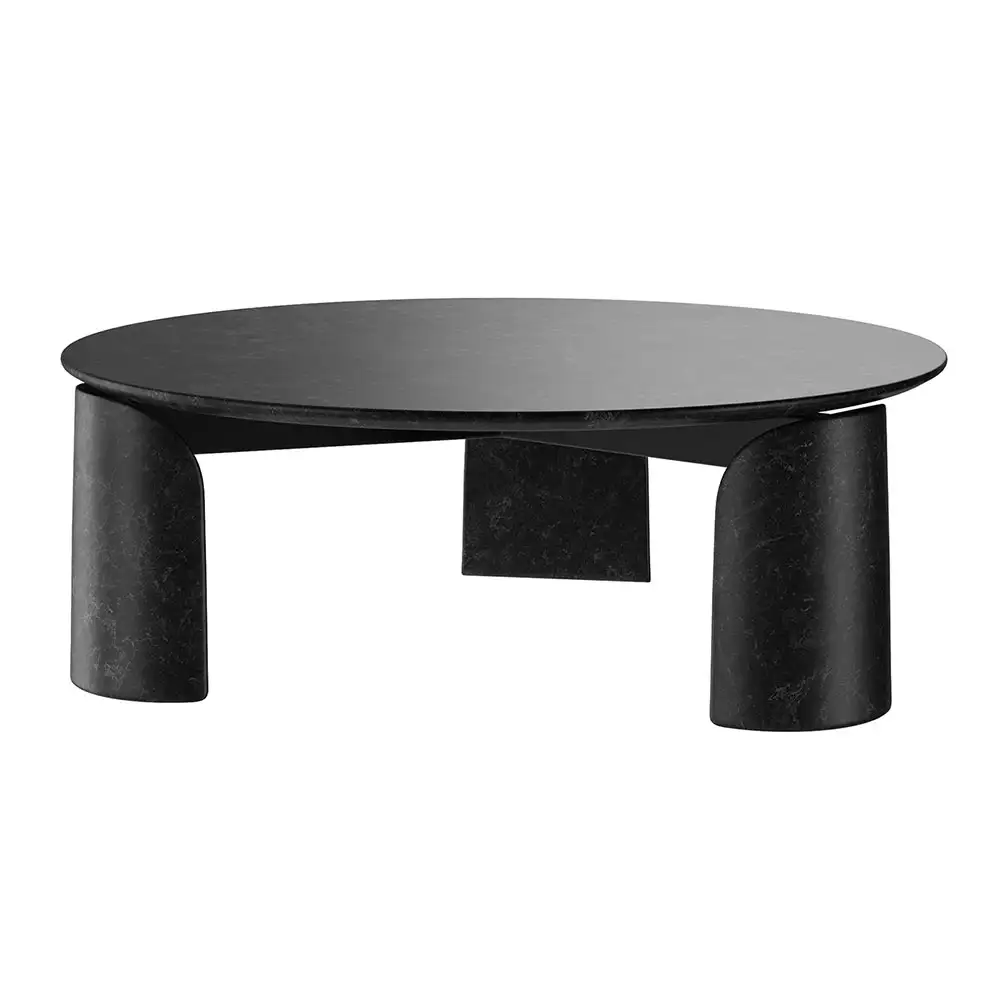 Salvatori品牌陶拉圆形咖啡桌3D模型素材下载Taula Round Coffee by Salvatori