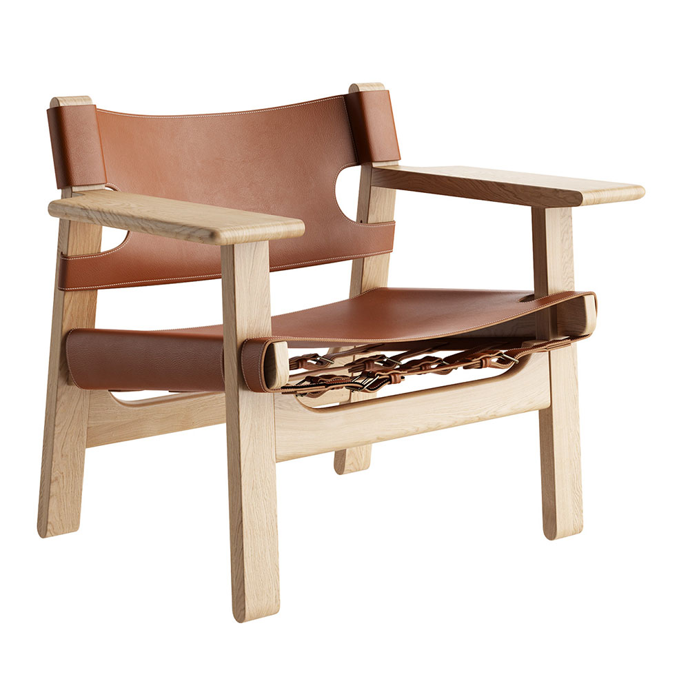西班牙风格扶手椅休闲椅3D模型素材下载The Spanish Chair by Fredericia