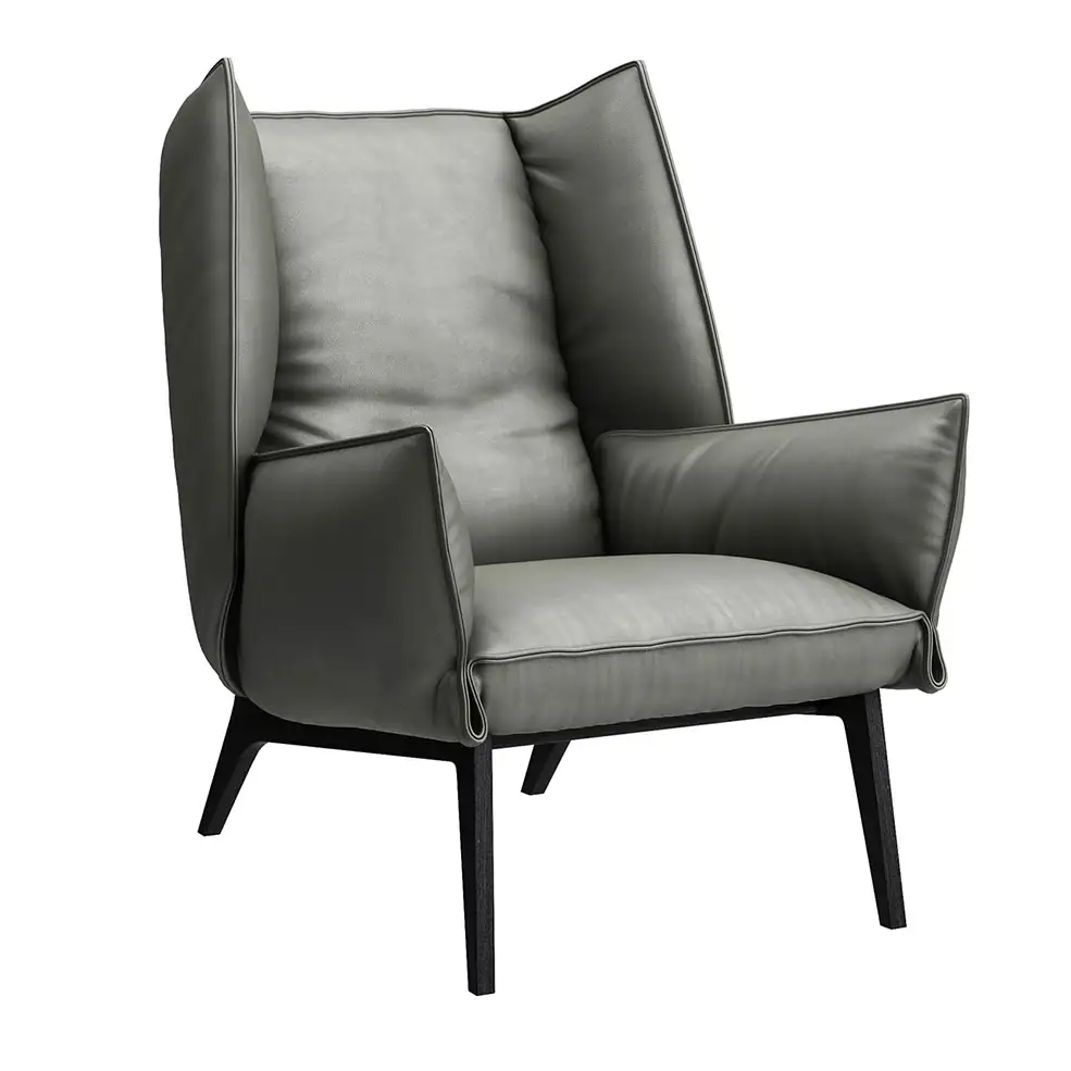 托亚扶手椅休闲椅3D模型素材下载Toa Armchair by Ligne Roset