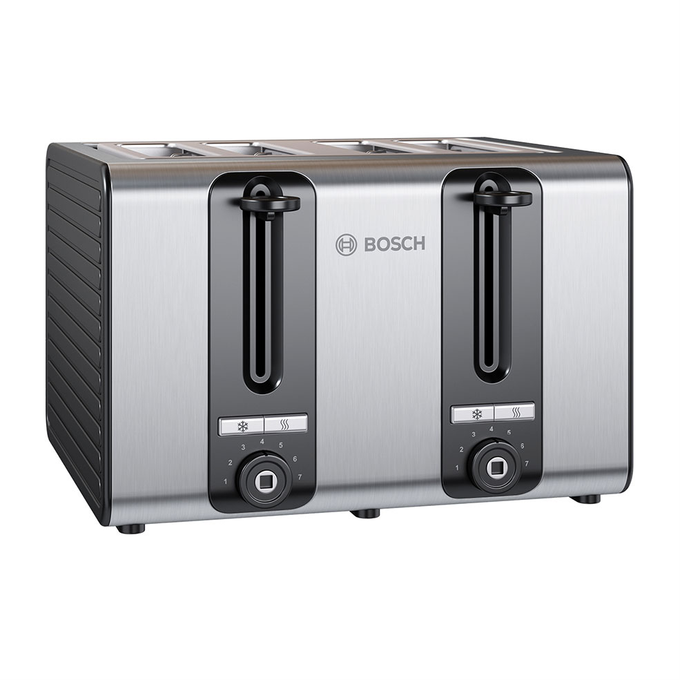 石墨色烤面包机厨房电器3D模型素材下载Toaster Graphit TAT7S45GB by Bosch