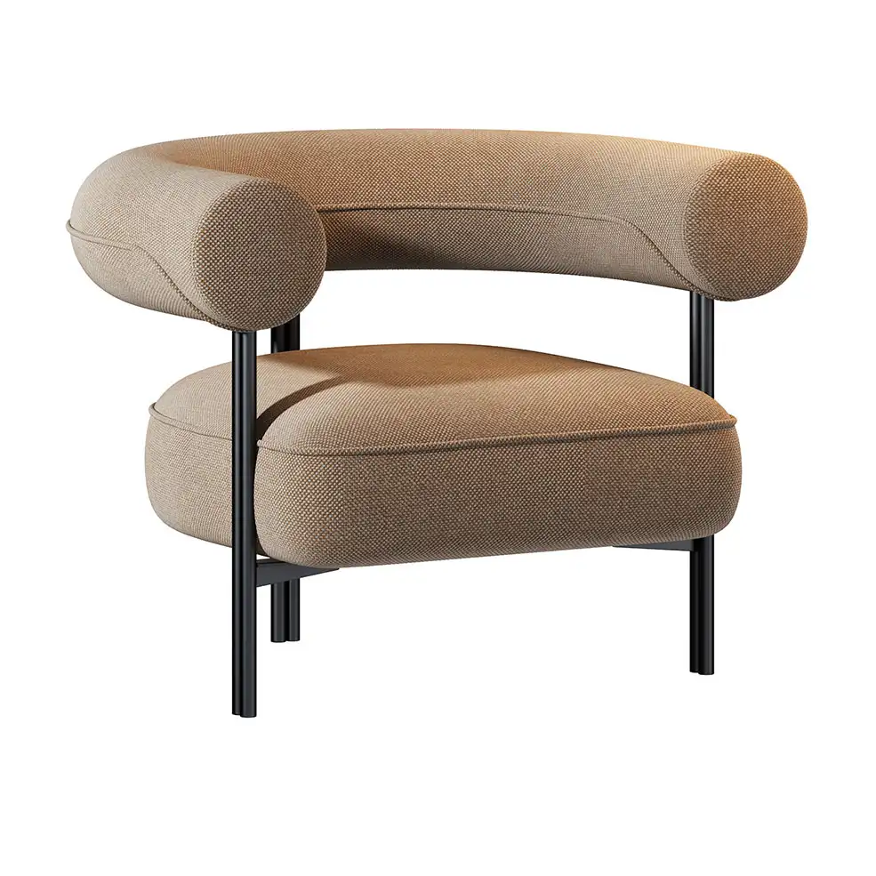 公牛扶手椅休闲椅3D模型素材下载Toro Poltrona Armchair by Liu Jo Living