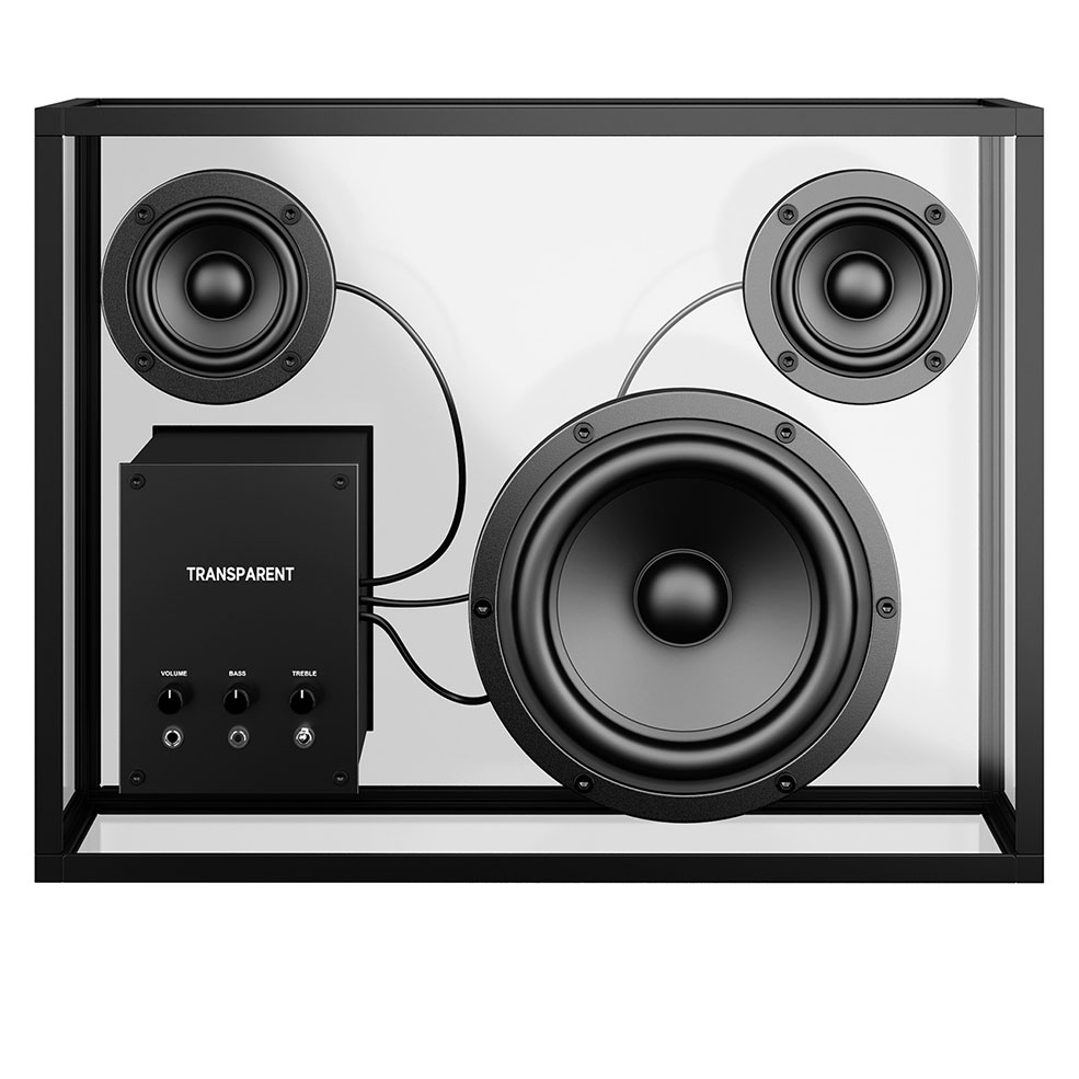 透明音箱音响设备3D模型素材下载Transparent Speaker by Transparent