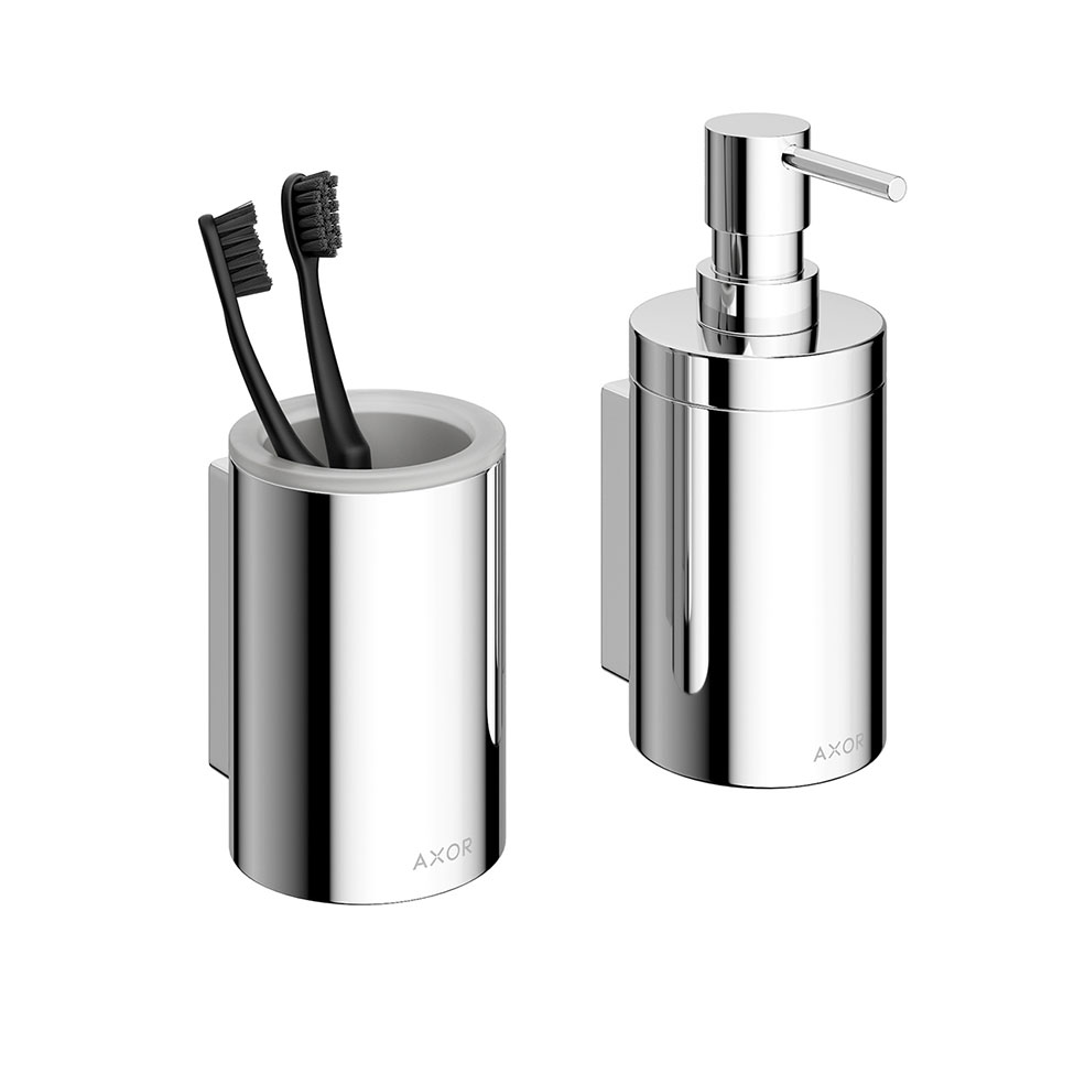 牙刷架和皂液器组合浴室用品3D模型素材下载UC Toothbrush Holder and Soap Dispenser
