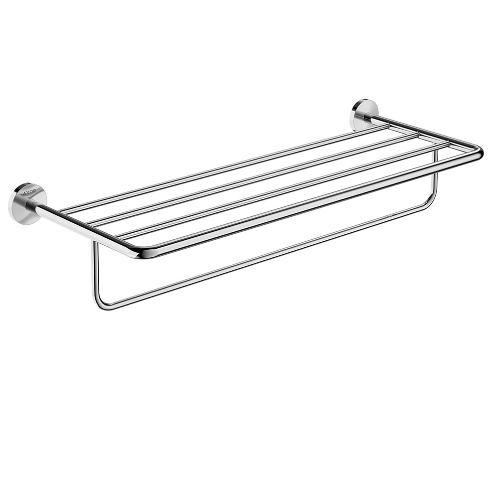 三杆金属毛巾架浴室挂件3D模型素材下载UC Metal Towel Rail 3 by Axor
