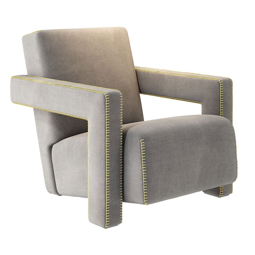 卡西纳乌特勒支XL扶手椅休闲椅3D模型素材下载Utrecht XL Armchair by Cassina