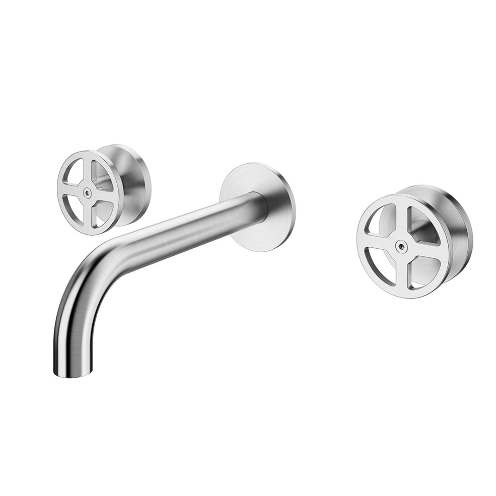 方块设计壁挂式混水龙头20卫浴设备3D模型素材下载Valvola02 Wall Mounted Mixer 20 by