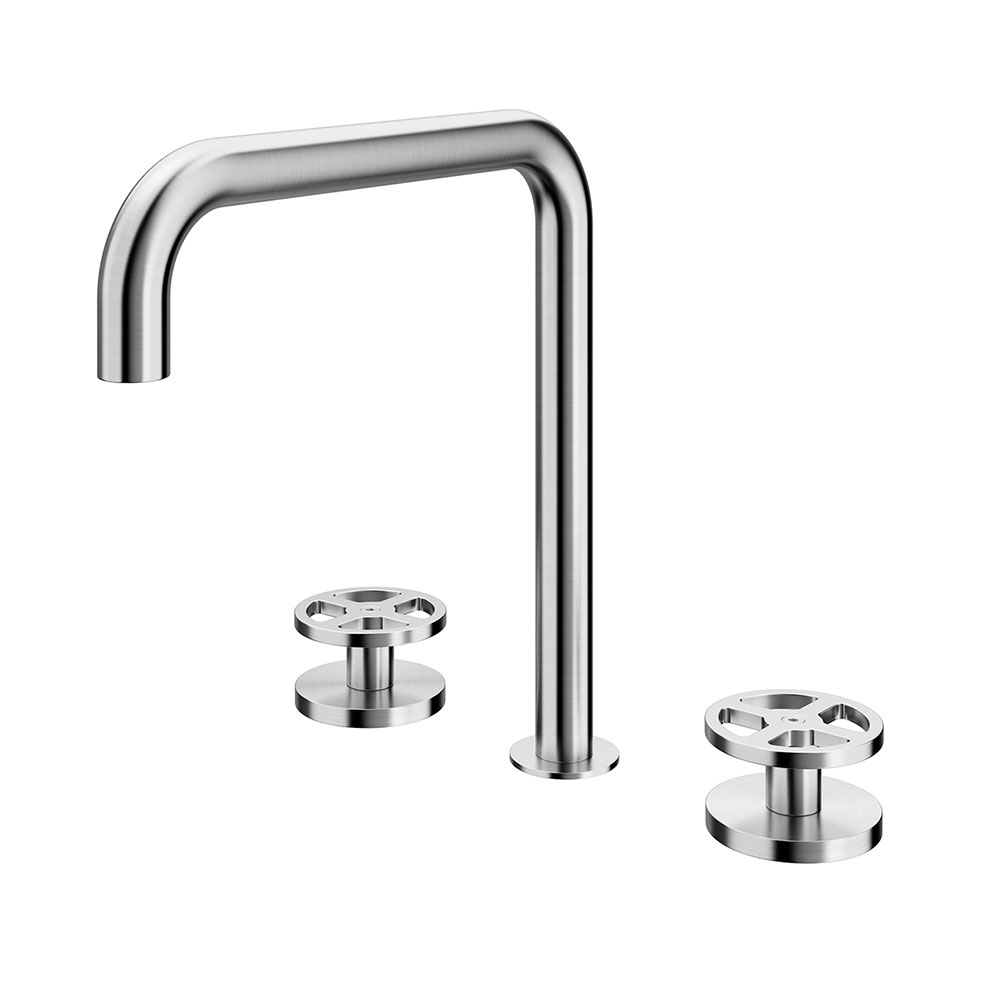 方块设计面盆龙头20 32卫浴设备3D模型素材下载Valvola02 Washbasin Mixer 20 32 by Qu