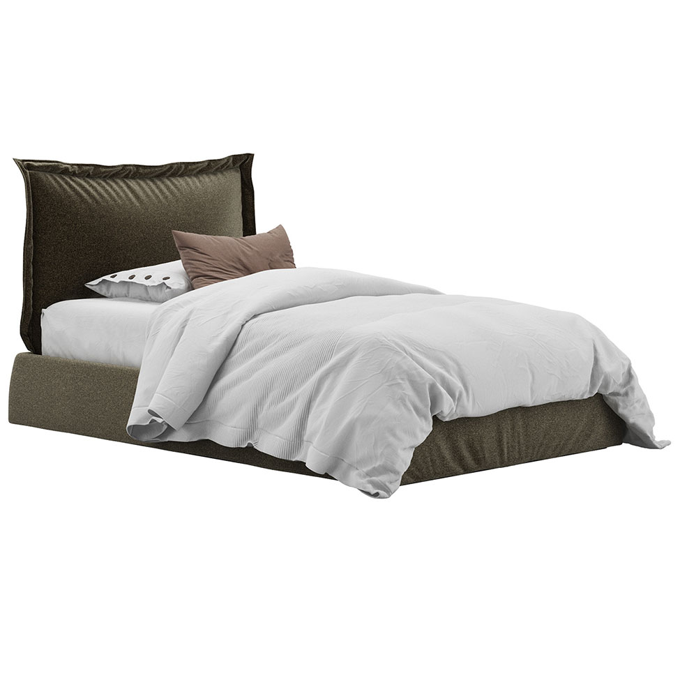 德西雷单人梳妆床卧室家具3D模型素材下载Vanity Single Bed by Desiree Divani