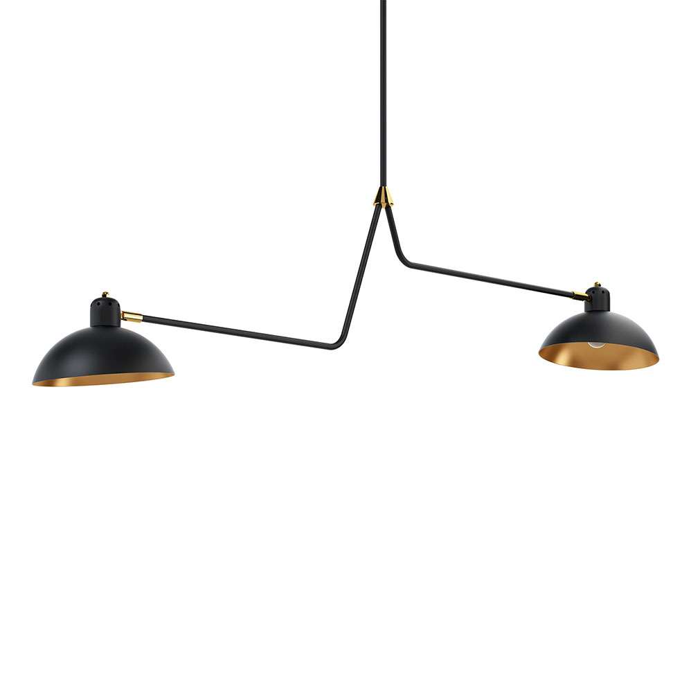 兰伯特菲尔斯华尔道夫双头吊灯照明灯具3D模型素材下载Waldorf Suspension Double Ligh