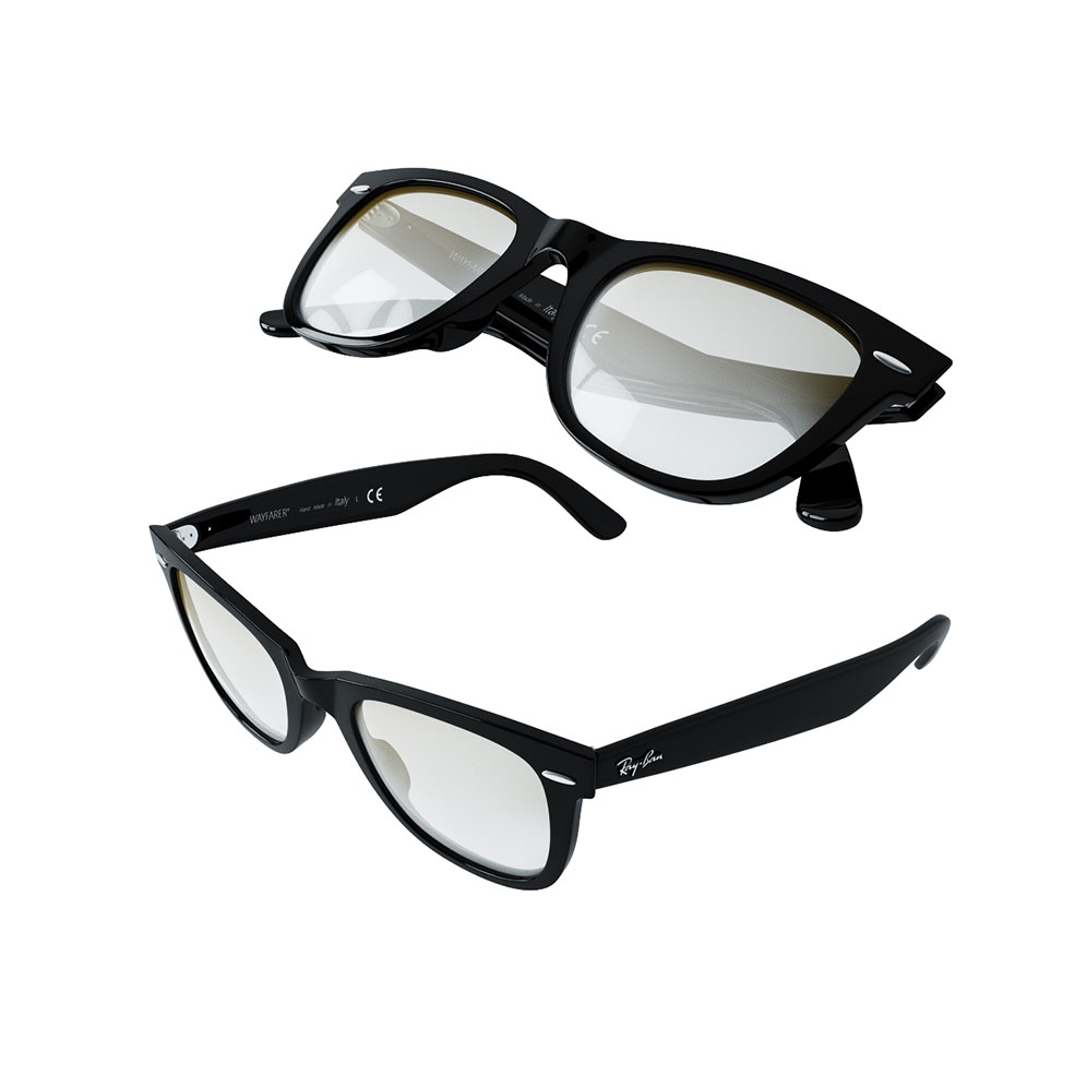 飞行员款太阳镜雷朋经典眼镜3D模型素材下载Wayfarer Sunglasses by RayBan - C4D之家 - 3129.jpg