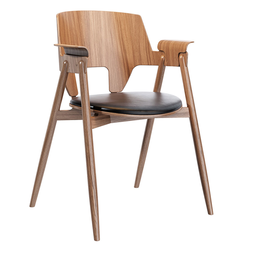 啄木鸟餐椅Cadot Design家具3D模型素材下载Woodpecker Dining Chair by Cadot Design