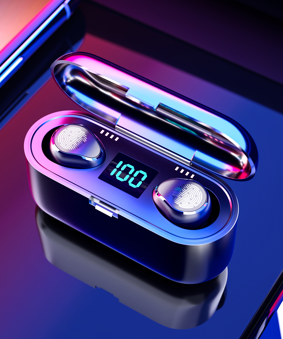 蓝牙耳机产品C4D OC渲染工程
