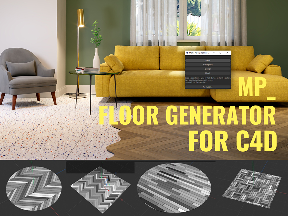 MP_Floor Generator for Cinema 4D 地板生成脚本下载 - C4D之家 - gumcover-3.jpg