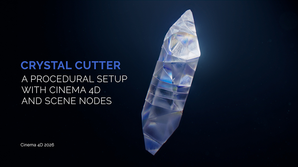 水晶石切割器Crystal Cutter. A procedural setup with Cinema 4D and Scene Nodes - C4D之家 - CrystalCutter_Thumbnail_01.jpg